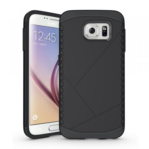 Wholesale Samsung Galaxy S6 Shield Hybrid Case (Black)